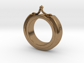 Ring size 7 in Natural Brass