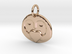 Penguin Mu in 14k Rose Gold Plated Brass: Small