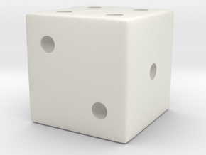 Standard Die in White Natural Versatile Plastic: Small