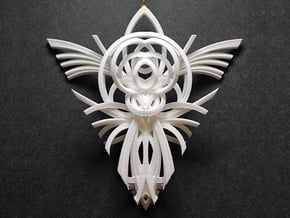 Angel Ornament 4 in White Natural Versatile Plastic