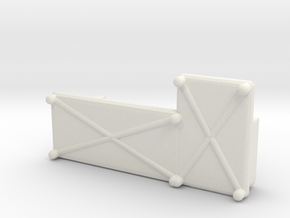 Miniature Marc U Sofa - Bonaldo in White Natural Versatile Plastic: 1:48 - O