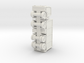 EuroTruck v1 Box 4axle in White Natural Versatile Plastic: 1:100