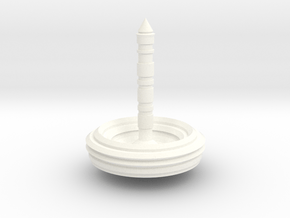 Spinning Top / Tol Low Gravity in White Processed Versatile Plastic