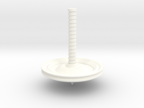 Spinning Top / Tol Lightweight in White Processed Versatile Plastic