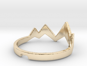 mountain peaks in 14K Yellow Gold