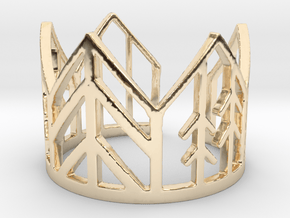 forest crown in 14K Yellow Gold