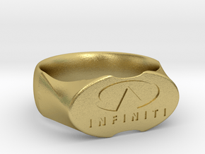 Infinity Ring  in Natural Brass