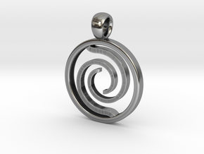 Vortex Amulet in Antique Silver