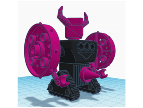 Rivalguy Nemesis Micronauts Figure  in Pink Processed Versatile Plastic