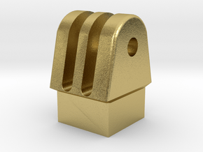 GoPro 2x2 L Brick Mounting Adapter in Natural Brass