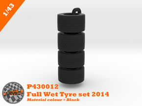 OMCP430012 Full Wet F1 tyre set 2014 in Black Natural Versatile Plastic