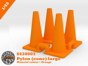 OMCS430007 Pylon, large (1/43) in Orange Processed Versatile Plastic