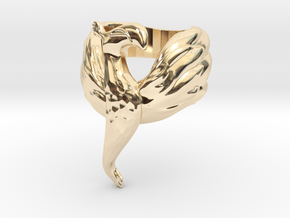 Phoenix ring (all sizes) in 14K Yellow Gold: 5 / 49