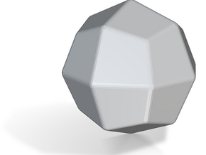Deltoidal Icositetrahedron - 1 Inch - Rounded V2 in Tan Fine Detail Plastic