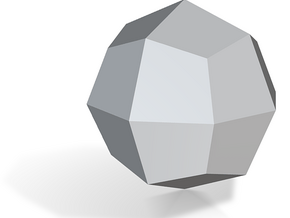 Deltoidal Icositetrahedron - 1 Inch in Tan Fine Detail Plastic