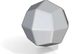 Deltoidal Icositetrahedron - 10 mm - rounded V2 in Tan Fine Detail Plastic