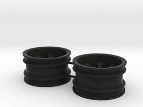 M-Chassis Wheels - NSU-TT Spiess Style - +6mm in Black Premium Versatile Plastic