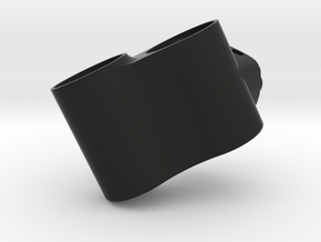 Double 52mm Corner Vent Gauge Pod FC3S RX7 in Black Natural Versatile Plastic