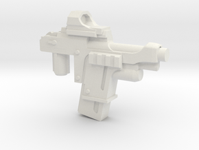 Automatic Handgun [5mm Transformer Weapon] in White Natural Versatile Plastic