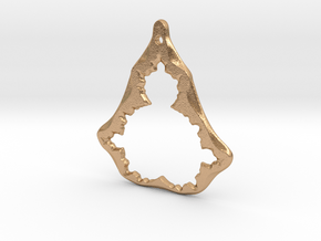 Fractal Mandelbrot set (pendant) in Natural Bronze: Large