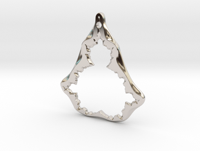 Fractal Mandelbrot set (pendant) in Platinum: Large