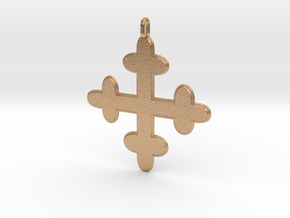 croix des templiers - Templar cross in Natural Bronze
