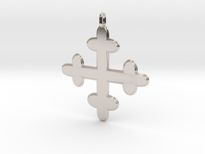 croix des templiers - Templar cross in Platinum