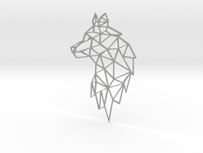 Geometric Wolf in Aluminum