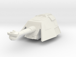 Klingon L-13  Fat Man Class XI Battleship in White Natural Versatile Plastic