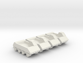 285 Scale Lyran Armored Personnel Vehicles (APVs) in White Natural Versatile Plastic