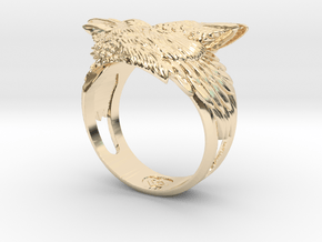 Two Ravens Ring in 14K Yellow Gold: 5.5 / 50.25