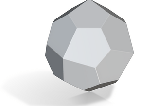Pentagonal Icositetrahedron (dextro) -1In-Round V1 in Tan Fine Detail Plastic