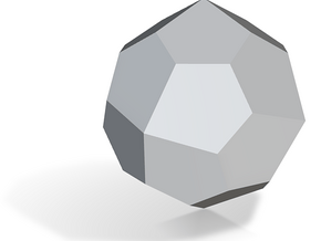 Pentagonal Icositetrahedron (dextro) - 1 Inch in Tan Fine Detail Plastic
