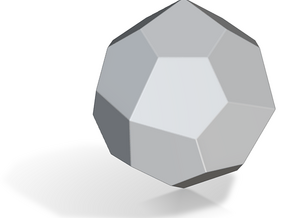 Pentagonal Icositetrahedron (dextro)-10mm-RoundV1 in Tan Fine Detail Plastic