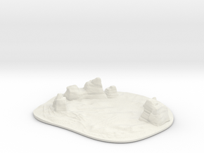 Lost in Space - Invaders 5th Dimension - Landscape in White Natural Versatile Plastic