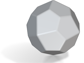 Pentagonal Icositetrahedron (Laevo) - 1In-RoundV1 in Tan Fine Detail Plastic