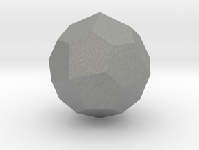 Pentagonal Icositetrahedron (Laevo) - 1 Inch in Gray PA12