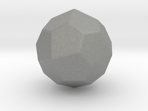 Pentagonal Icositetrahedron (Laevo) - 1In-RoundV1 in Gray PA12