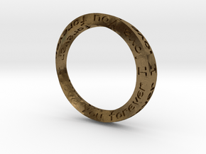 Forever Love 18mm ring in Natural Bronze