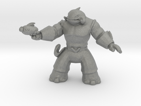 Whaleian Warrior miniature model for games rpg dnd in Gray PA12