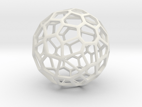 Voronoi Lamp - Generative design in White Natural Versatile Plastic: 1:10