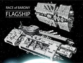 FLAGSHIP for Barony in White Natural Versatile Plastic