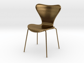 Fritz Hansen Series 7 Chair - 6.8cm tall in Natural Bronze