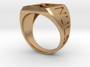 Nuls Ring in Natural Bronze: 8 / 56.75