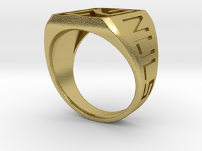 Nuls Ring in Natural Brass: 8 / 56.75
