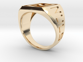 Nuls Ring in 14K Yellow Gold: 8 / 56.75