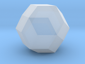 Rhombic Triacontahedron - 10mm in Tan Fine Detail Plastic