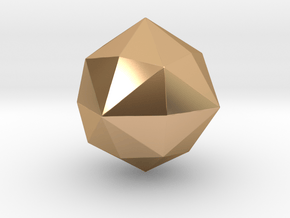 Disdyakis Dodecahedron - 10mm - Round V1 in Polished Bronze