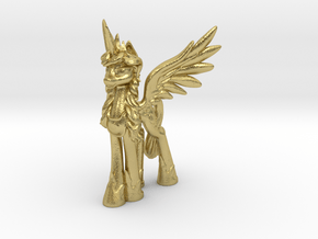 Princess Luna MLP (Au, Ag, Pt, Bronze, Brass) in Natural Brass