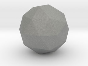 Pentakis Dodecahedron - 1 Inch in Gray PA12
